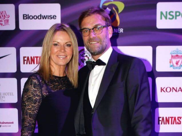 Sabine Klopp's former husband, Jurgen Klopp, with his present wife, Ulla.